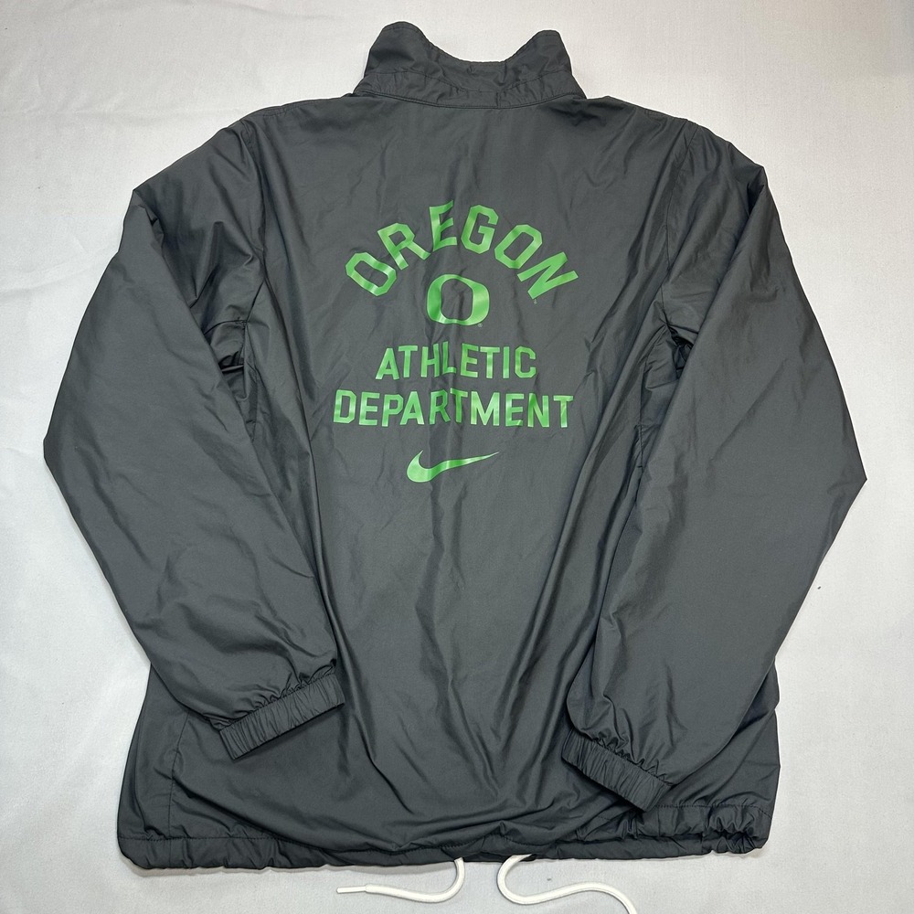 Nike Jacket Mens M Black Oregon Duck Athletic Football Windbreaker NCAA Sports